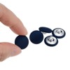 Unique Bargains Blouses Sweater Round Aluminum Cotton Fabric Cloth Covered Buttons 10 Pcs - 4 of 4