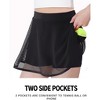 Girls Flowy Shorts with Pockets Athletic Running Skirt High Waist - 2 of 4