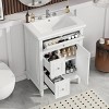 KTMBDW 24" Bathroom Vanities with Sink Combo, Modern Thickened Wood Bathroom Storage Cabinet w/Undermount Sink - 3 of 4