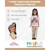 Disney Frozen Princess Moana Little Mermaid Floral Girls T-Shirt and Leggings Outfit Set Toddler - 3 of 4