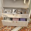 FUFU&GAGA Modern Simple Wardrobe Frosted Glass Door Combination Clothes Storage Cabinet White - 3 of 4