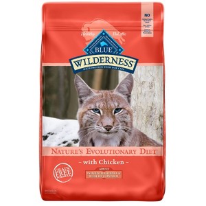 Blue Buffalo Wilderness Grain Free Indoor Hairball & Weight Control with Chicken Adult Premium Dry Cat Food - 1 of 4