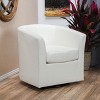 GDFStudio Jackson Contemporary Faux Leather Upholstered Swivel Club Chair - 2 of 4