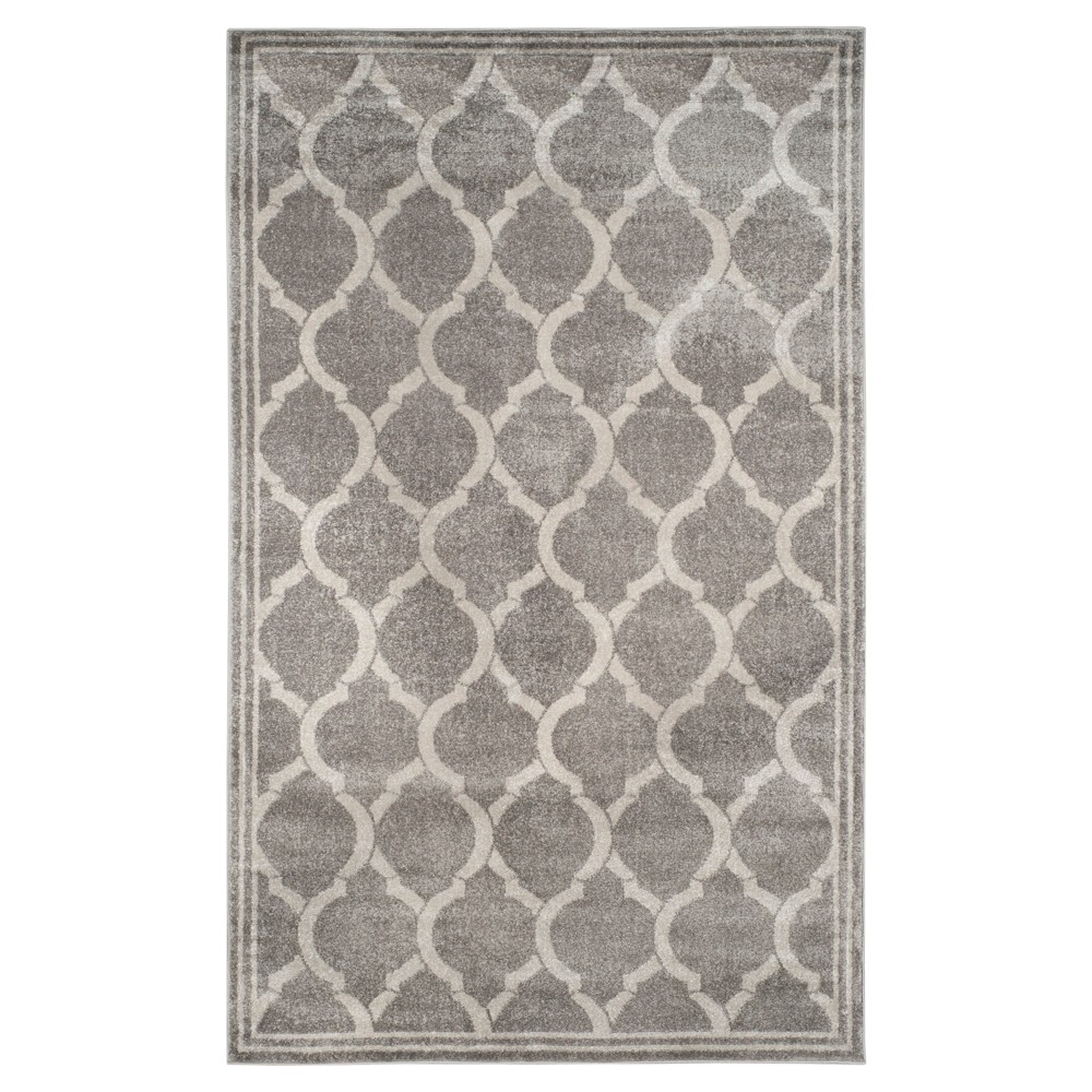 Gray Geometric Loomed Area Rug 4'X6' - Safavieh