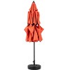 Gulches Aluminium 10ft 3 Tier Auto-tilt Umbrella£¬Outdoor Patio Umbrella - Market Table Pool Deck Umbrella (Base Not Included)(orange ) - 2 of 4