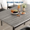 5-Piece Dining Table Set for 4 - 43" Rectangular Kitchen Table with 4 Upholstered Chairs, Space-Saving Furniture for Apartments & Small Spaces - 4 of 4