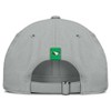 NCAA North Dakota Fighting Hawks Nico Cotton Hat: Adjustable Gray Baseball Cap - 4 of 4