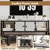 65 Inch TV Stand Up to 75 Inches TVs, Modern Entertainment Center with Storage Cabinet, Wide TV Console with Adjustable Feet - 2 of 4