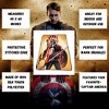 Bazillion Dreams Marvel Captain America Flag Fleece Soft Throw Blanket, Measures 60 x 45 Inches - 2 of 4