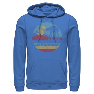 Men's Star Wars: A New Hope AT-AT Retro Circle Pull Over Hoodie - 1 of 4