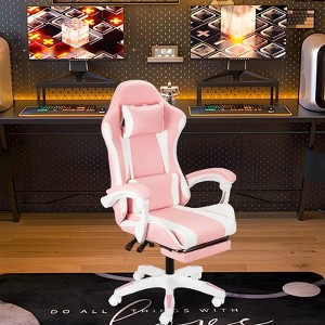 Ergonomic Gaming Chair with Lumbar Support – Sleek Racing Design - 1 of 1
