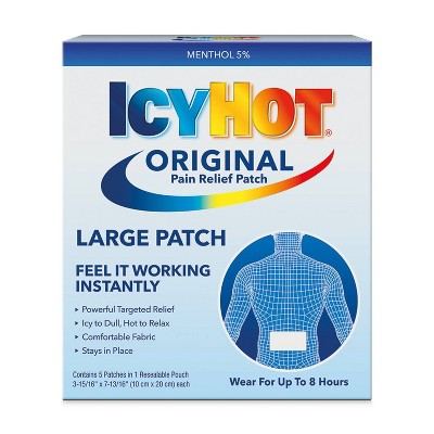 Icy Hot Medicated Patch Back - Large - 5ct