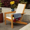 Cambridge Casual Napa Teak Upholstered Outdoor Adirondack Chair Textiline Tan: Quick-Dry Foam, Weather-Resistant - 4 of 4