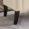 PAGED Tufted Storage Bench with Curved Arms, Milk Velvet Ottoman with Storage & Solid Wood Legs, Ottoman Foot Rest, 51.5" Bed Bench with Storage - 3 of 4