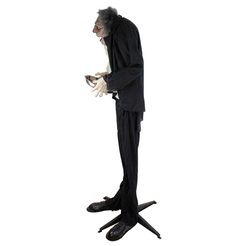 Northlight 6' Lighted Animated Scary Butler Standing Halloween Decoration, 3 of 4