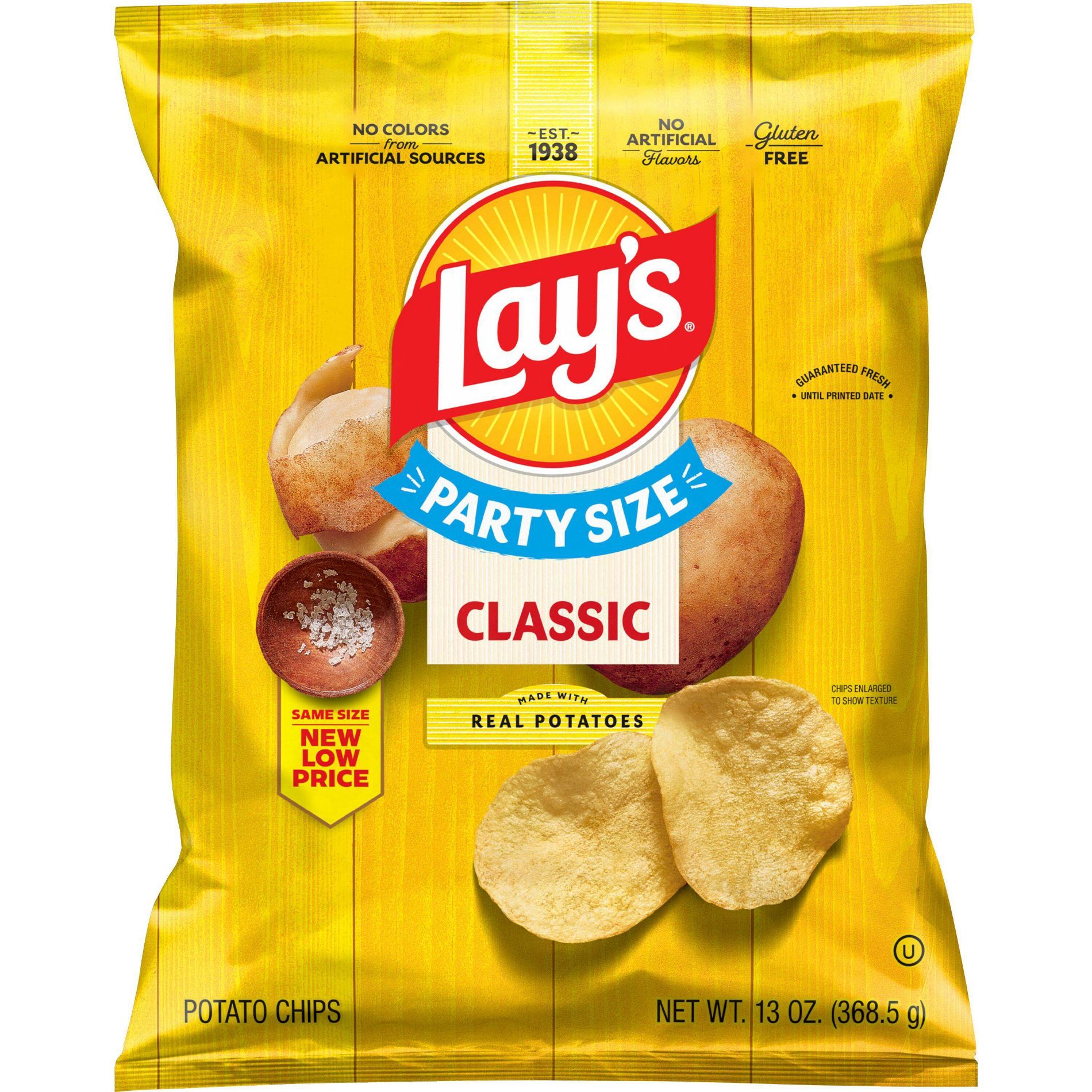 Lay's Classic Party Size Potato Chips - 13oz