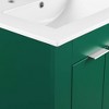 Modway Maybelle 24" Bathroom Vanity – Compact Sink Cabinet with Mid-Century Design, Fluted Detail, and Storage Shelf - 4 of 4