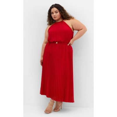 Women's Plus Size Ruby Midi Dress - red | CITY CHIC