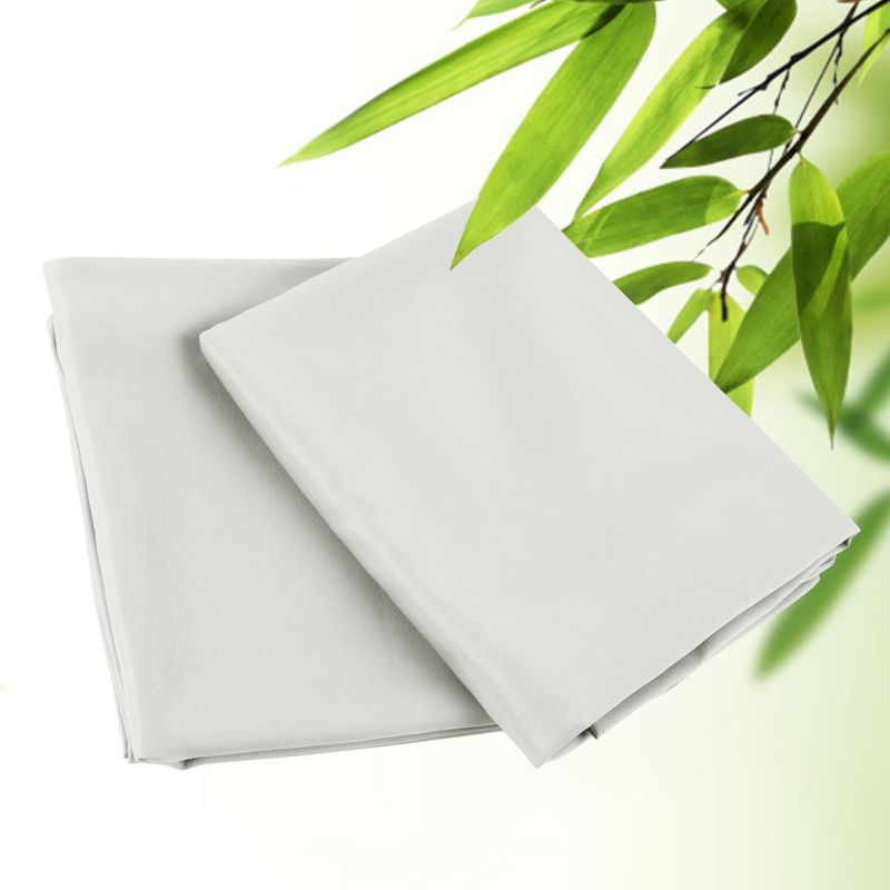 PiccoCasa Luxury Viscose from Bamboo Pillowcases Free Cooling Pillow Cover with Zipper Closure 2 Pcs, 5 of 6
