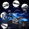 Kids Electric Off-Road Dirt Bike, 36V Motorcycle With Top Speed of 16.5 Mph, Led Lights, Music Player, for Teens, Blue - 3 of 4