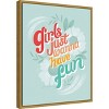 16" x 20" Girls I by Gia Graham Framed Wall Canvas - Amanti Art: Modern Typography & Botanical Art for Teen Room Decor - 2 of 4