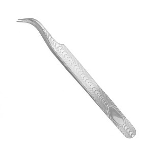 Unique Bargains Women's Butterfly Eyelash Extension Tweezers Silver Tone 1 Pc - 1 of 3