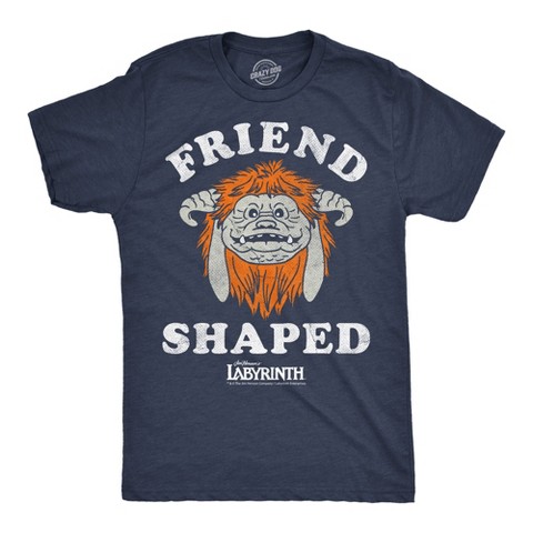 Мужские футболки Crazy Dog T-Shirts, Inc. Mens Funny T Shirts Friend Shaped Ludo Jim Henson's Labyrinth Movie Tee For Men - Crazy Dog Men's T Shirt With Movie Sayings Navy M