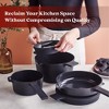 Alva Cookware Neat 5 Piece Ceramic Nonstick Cookware Set All in One Space Saving Non-Toxic Cookware - 2 of 4