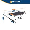 Premium 2-Person Hammock Set with Quick-Lock Steel Stand –Grade Outdoor Lounger for Patio, Camping & Backyard (500lb Capacity + Waterproof Carry Bag) - 3 of 4