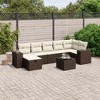 vidaXL Garden Sofa Set Brown - 2 of 4