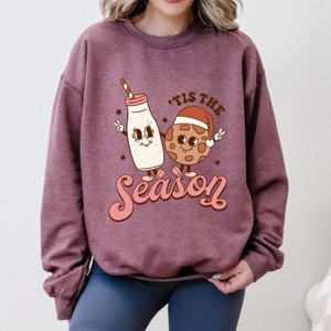 Simply Sage Market Tis The Season Milk and Cookie Sweatshirt - 1 of 4