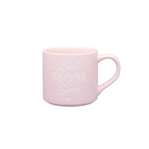 16oz Stoneware Best Mom Ever Mug Light Pink - Parker Lane - 1 of 3