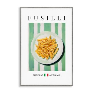 Stupell Industries Traditional Fusilli Pasta Black Framed Giclee Art - 1 of 4
