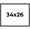 PosterPalooza | Linear Black Picture Frame - UV Acrylic, Backing Board, Hanging Hardware Included - 2 of 4