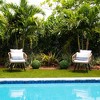 Nearly Natural 14-in Artificial Boxwood Ball Topiary with Integrated Ground Stake UV Resistant (Indoor/Outdoor) - Set of 2 - 4 of 4