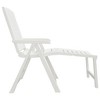 vidaXL Sun Lounger White Plastic - 4 of 4