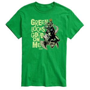 Men's - Marvel - Spider-man St. Patrick's Day Green Looks Good On Me Short Sleeve Graphic T-Shirt - 1 of 4