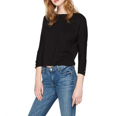 Women's Ponte Loose Short Top - three dots