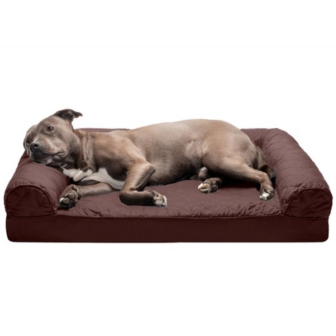 Furhaven Quilted Orthopedic Sofa Dog Bed - Large, Coffee : Target