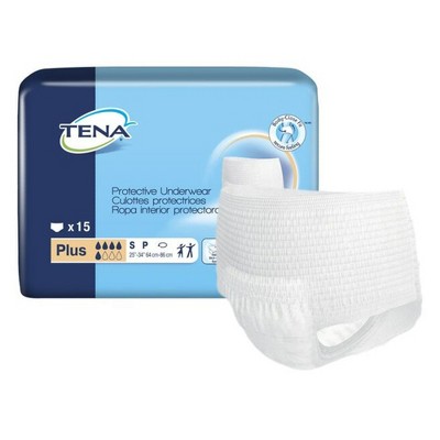 Tena Proskin Overnight Super Incontinence Underwear, Heavy Absorbency ...