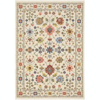 Oriental Weavers Lucca Traditional Rug 093W1 in Ivory Rectangle 7' 10" X 11 ' 1"