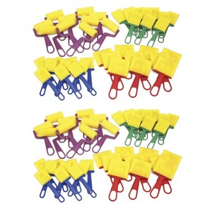 Creativity Street® Foam Brush Classroom Pack, Assorted Colors & Sizes, 40 Pieces Per Pack, 2 Packs - 1 of 3
