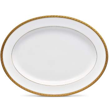Noritake Charlotta Gold Large Oval Platter
