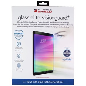 ZAGG (Glass Elite VisionGuard+) Screen Protector for Apple iPad (10.2) 7th Gen - 1 of 3