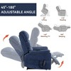 FONTOI Accent Chair with Side Pockets, Recliner Chair with Comfortable Arms and Back, Blue, 37.1"*44.5"*36.7" - 4 of 4