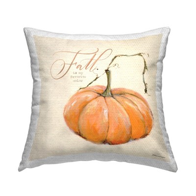 Stupell Industries Fall Is My Favorite Color Orange Pumpkin Seasonal Word Design