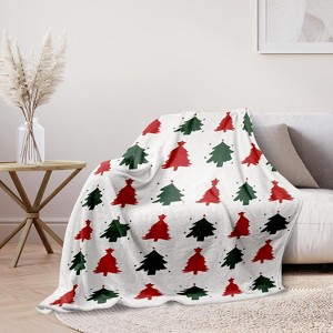 Lomsoe Christmas Flannel Throw Blanket Christmas Decorations Tree Blanket Gifts for Women Men Throw Blankets for Couch Bed. - 1 of 4
