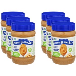 Peanut Butter & Co Simply Smooth Peanut Butter - Case of 6 - 13 oz - 1 of 2