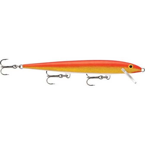 Rapala Original Floating 11 Fishing Lure - Gold Fluorescent Red : Target