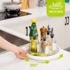 LunaLulinlk 4 Pack Lazy Susan Kitchen Cabinets, 10 and 12 inch Non Skid Plastic, Rotating Spinning Organizer for Kitchen, Pantry, Spice Rack - 3 of 4